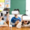 children using VR glasses