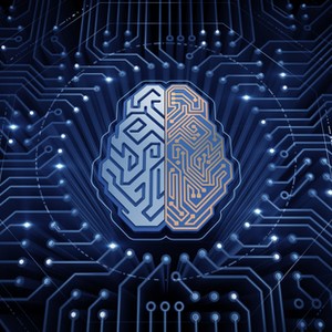 graphic of computer chip in shape of brain