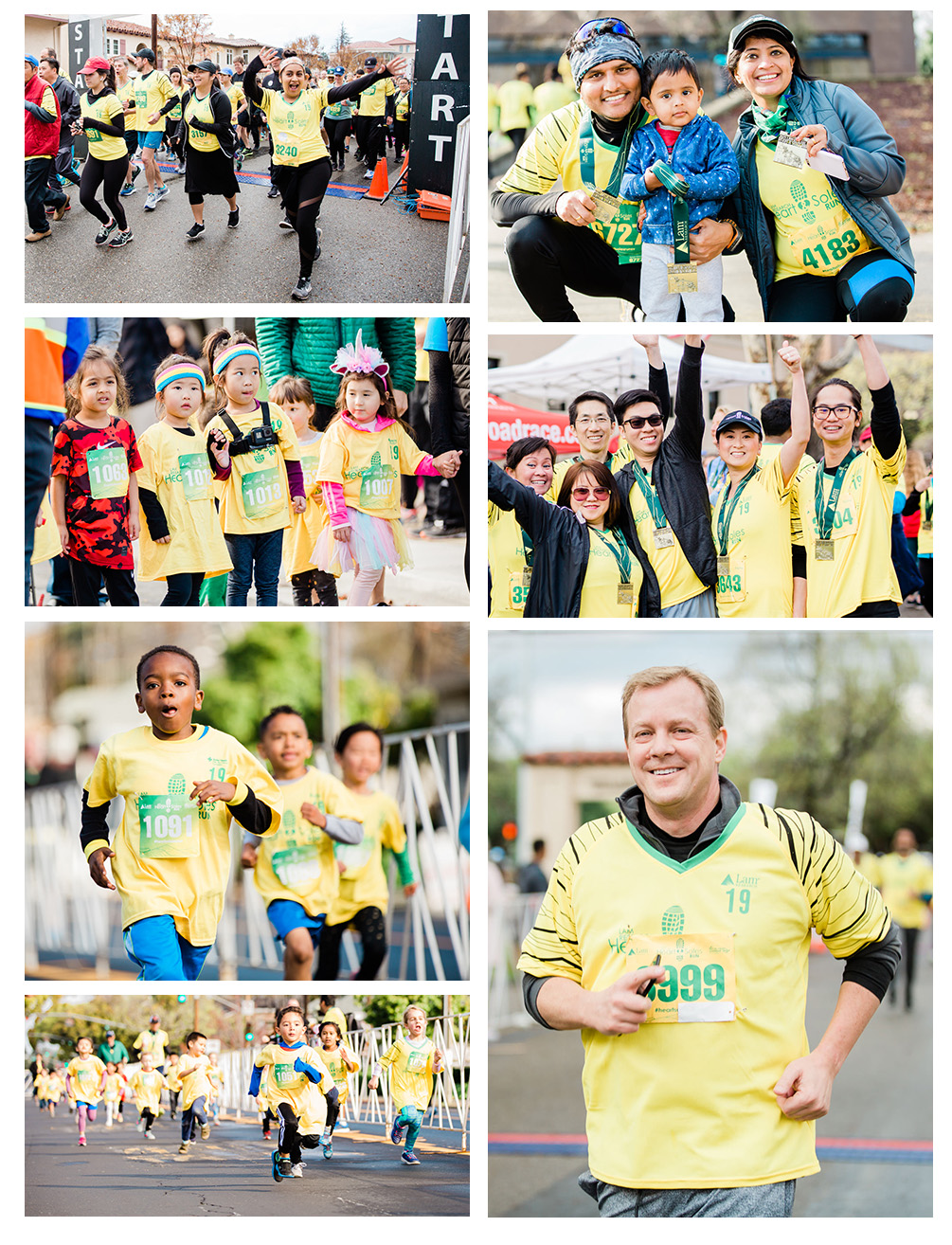 Lam Research Heart & Soles Run Photo Collage