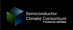 Graphic with text that says ‘Semiconductor Climate Consortium Founding Member’