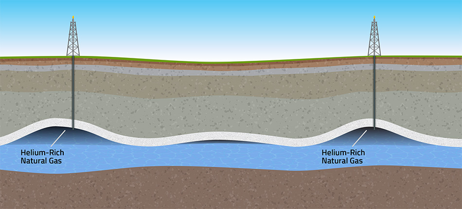 graphic of hellium in earth soil