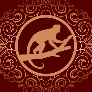year of the monkey graphic